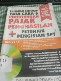Image of PANDUAN LENGKAP TATA CARA DAN PERHITUNGAN PAJAK PENGHASILAN
